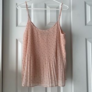 Abercrombie & Fitch Pink Spaghetti Strap Blouse